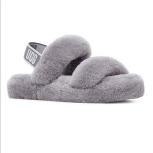 Ugg oh yea genuine shearling slingback slippers